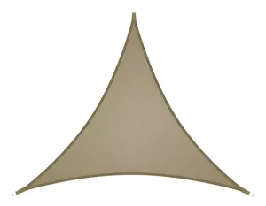 Toldo Vela Triangular Malla Sombra Color Kaki