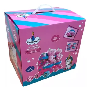 Patines 4 Ruedas Brillantes y Ajustables para Niña Talla