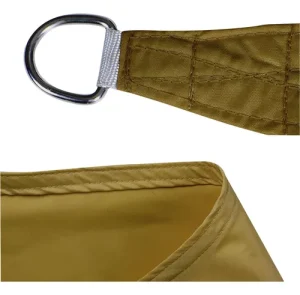 Toldo Vela Triangular Malla Sombra Color Kaki