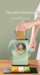 Picador Cortador de Verduras Frutas Rayador Alimentos 3en1 - imagen 4