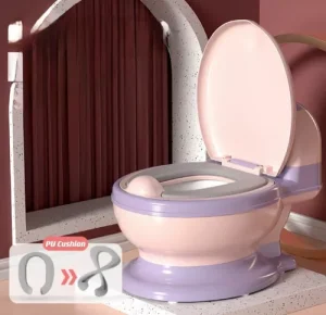 Inodoro Infantil con Coj?n Suave 100% Cómodo Color Rosa - imagen 3