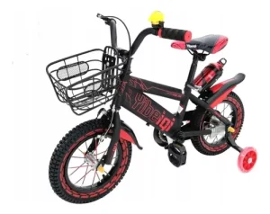 Bicicleta Aro 12 Infantil Niños con Canasto y Filtro de Agua