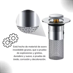Filtro Tapón para Ducha Fregadero Drenaje Tapa Universal - imagen 3