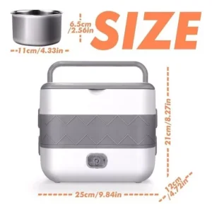 Lonchera Eléctrica Porta Comida Cocina a Vapor Calentador - imagen 6