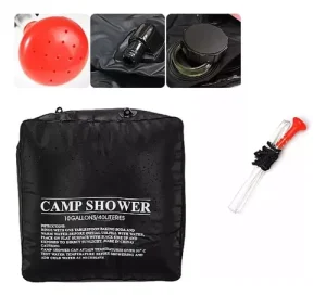 Ducha Solar 40 Litros de Camping Bolsa de Agua con Ducha - imagen 7