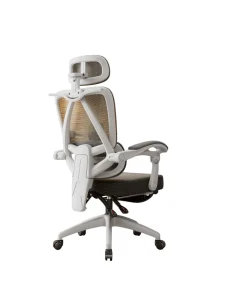 Silla de Oficina Ergonómica Reclinable de Malla en Color Blanca - imagen 2