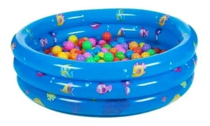 PISCINA INFLABLE PARA NINOS 3 ANILLOS 120CM Rosa - Angeles del Hogar Chile