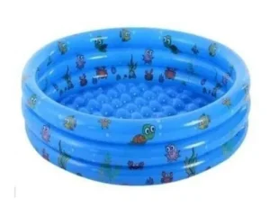 Piscina Inflable para Niños 3 Anillos 120 cm Azul