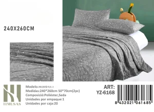 Plumon con diseno 2 plazas medidas 220x240 cm YZ-6162 - Angeles del Hogar Chile