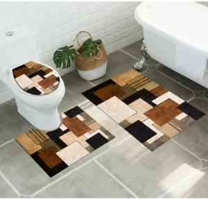 Set alfombras de Baño con diseños 3 piezas Diseño 1 - imagen 2