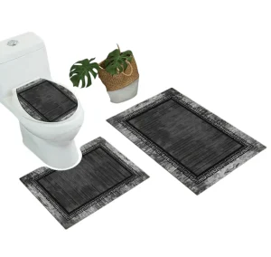 Set alfombras de Baño con diseños 3 piezas Diseño 2