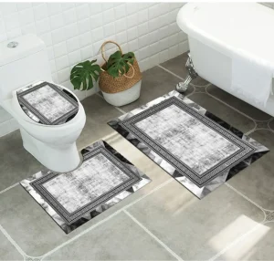 Set alfombras de Baño con diseños 3 piezas Diseño 7 - imagen 2
