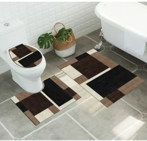 Set alfombras de Baño con diseños 3 piezas Diseño 9 - imagen 2