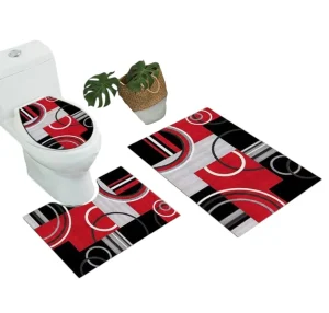 Set alfombras de Baño con diseños 3 piezas Diseño 12