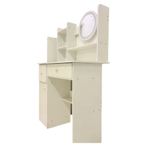Mueble Tocador Con Espejo Blanco - Angeles del Hogar Chile