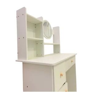 Mueble Tocador Con Espejo Blanco - Angeles del Hogar Chile