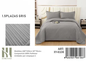 Cubrecama Quilt de Verano Plaza y media Texturizado XY-6106