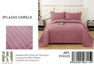 Cubrecama Quilt de Verano 2 Plazas Texturizado XY-6115