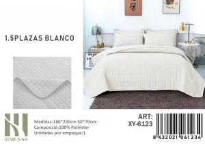 Cubrecama Quilt de Verano Plaza y media Cuadrille XY-6123