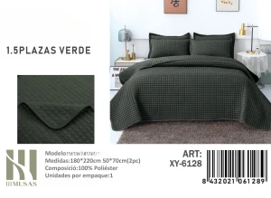 Cubrecama Quilt de Verano Plaza y media Cuadrille XY-6123 - Angeles del Hogar Chile