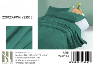 Plumón Unicolor 2 plazas medidas 220x240 cm YZ-6142 verde