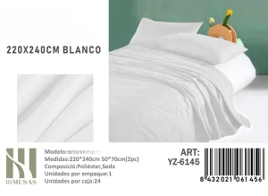 Plumón Unicolor 2 plazas medidas 220x240 cm YZ-6145 blanco