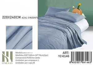 Plumón Unicolor 2 plazas medidas 220x240 cm YZ-6146 azul