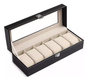 Caja Organizador para 6 Relojes en color Negro - imagen 2