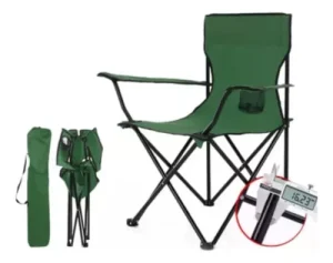 Silla Plegable de Playa Camping Pesca Picnic Azul Diseño 2