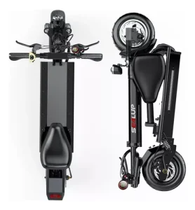 Scooter Eléctrico con Asiento en Color Negro - imagen 2