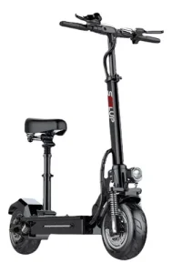Scooter Eléctrico con Asiento en Color Negro