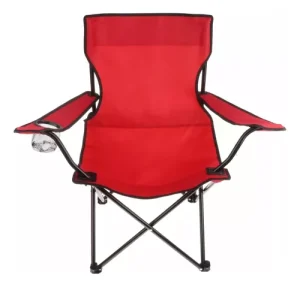 Silla Plegable de Playa Camping Pesca Picnic Rojo
