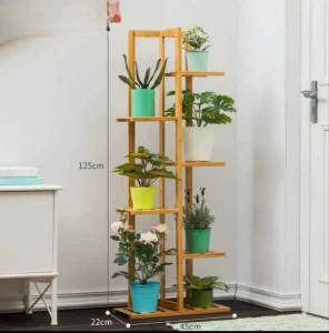 Soporte de bambú 6 niveles para plantas de interiores o exteriores - imagen 2