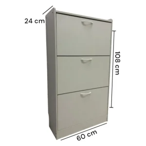 Mueble Zapatero Organizador Estante para Zapatos Blanco 115X100X17 - Angeles del Hogar Chile