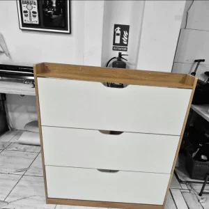 Zapatero Organizador Estante Armario 115Alto x 100 x 17cm Blanco beige - Angeles del Hogar Chile