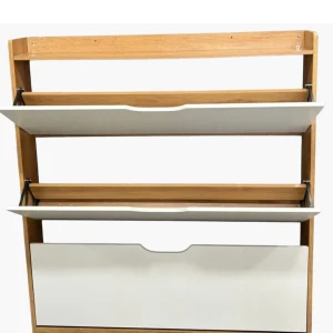 Zapatero Organizador Estante Armario 115Alto x 100 x 17cm Blanco beige - Angeles del Hogar Chile