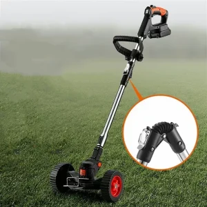 Cortador de Césped Inal?Mbrico con Ruedas para Jardín - imagen 2