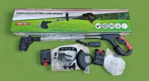 Cortador de Césped Inal?Mbrico con Ruedas para Jardín - imagen 3