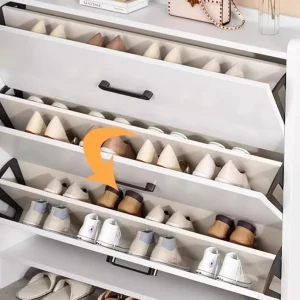 Mueble Zapatero Organizador Estante para Zapatos Blanco 115X100X17 - Angeles del Hogar Chile