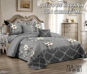 Cubrecama Quilt de Verano más Juego de Sábanas