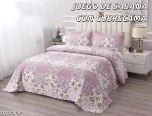 Cubrecama Quilt de Verano más Juego de Sábanas 2 Plazas Diseño 17 - imagen 2