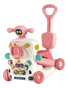 Andador Caminador Scooter Bebé Musical Multifuncional 6 en 1 Rosa