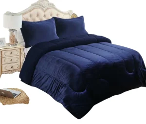 Cobertor de Invierno Plush con Chiporro color Azul