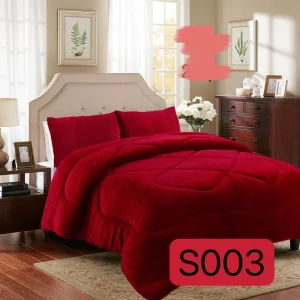 Cobertor de Invierno Plush con Chiporro color Burdeo