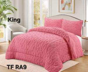 Plumón de invierno Trenzado con chiporro King Color rosado - imagen 2