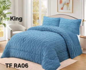 Plumón de invierno Trenzado con chiporro King Color celeste - imagen 2