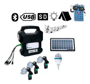 Linterna Kit Solar Portátil Camping Gdlite Mp3 USB Gd-1000a - imagen 2