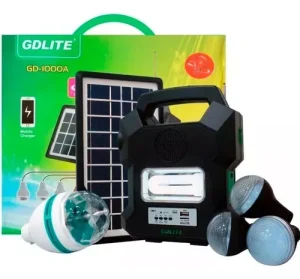 Linterna Kit Solar Portátil Camping Gdlite Mp3 USB Gd-1000a - imagen 3
