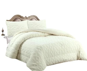 Plumón de Invierno Tenfei Texturizado Blanco