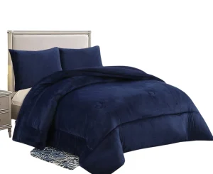 Cobertor de Invierno Plush Liso Color Azul